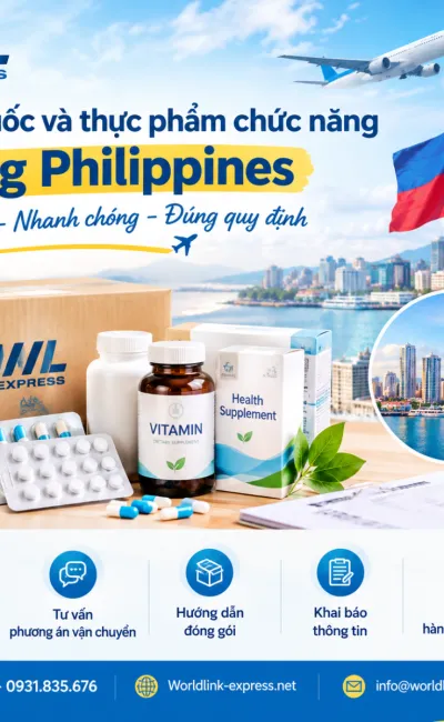 Gửi thuốc và thực phẩm chức năng sang Philippines